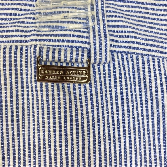LRL Ralph Lauren Pinstriped Bermuda Shorts Size 8 - Picture 12 of 14